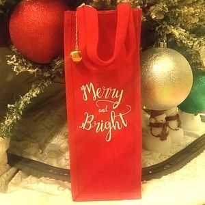 Merry & Bright Wine Bag